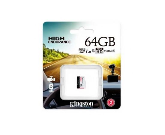  Карта памяти Kingston microSDXC 64Gb Class10 SDCE/64GB High Endurance w/o adapter 