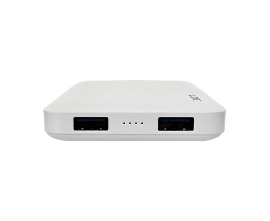  Аккумулятор внешний резервный Xiaomi (Mi) Solove 10000mAh Type-C с 2xUSB выходом, кожаный чехол (001M+ White RUS) (белый) 