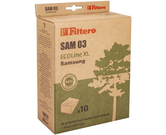  Бумажные пылесборники Filtero SAM 03SAM 03 ECOLine XL 