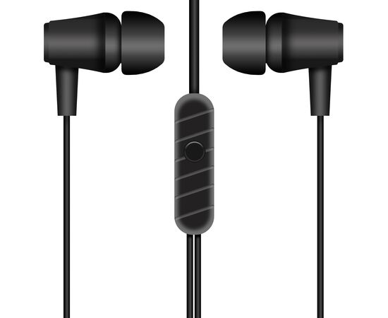 Наушники с микрофоном Krutoff HF-X61 черные (пакет) 