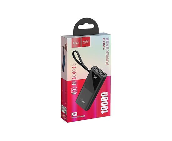  Внешний аккумулятор Hoco J41 10000 mAh (USB*2) (black) 