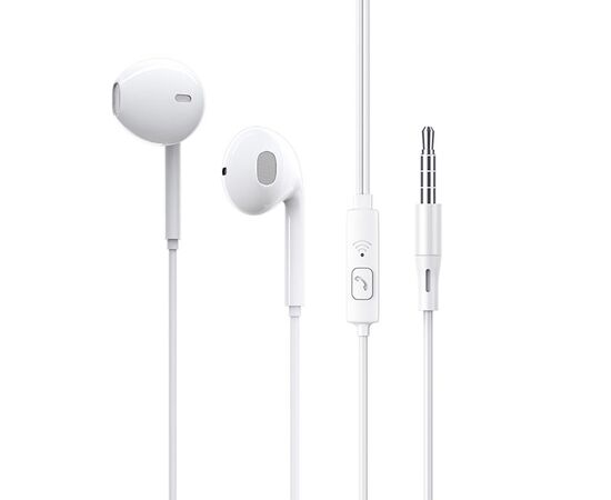  Проводные наушники с микрофоном вкладыши Borofone BM54 Maya, 3.5 Jack (white) 