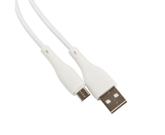  Кабель UNBRÖKE Fika USB - MicroUSB, 1 метр, до 2A, белый 
