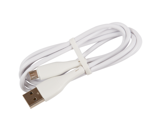  Кабель UNBRÖKE Fika USB - MicroUSB, 1 метр, до 2A, белый 