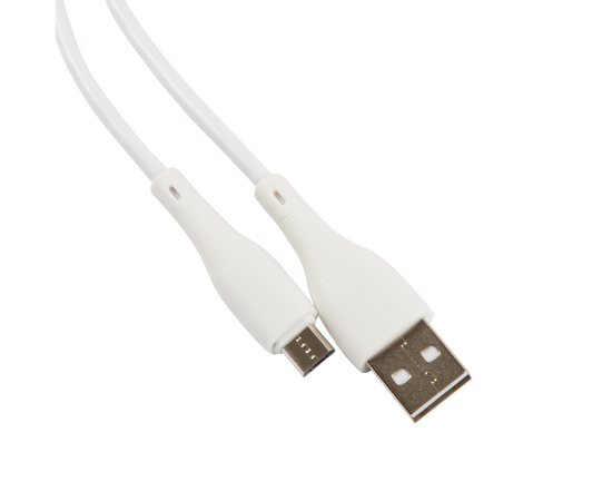  Кабель UNBRÖKE Fika USB - MicroUSB, 1 метр, до 2A, белый 