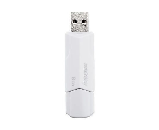  Флэш накопитель USB  8 Гб Smart Buy CLUE (white) (205831) 