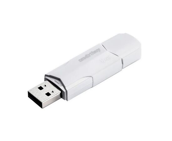  Флэш накопитель USB  8 Гб Smart Buy CLUE (white) (205831) 