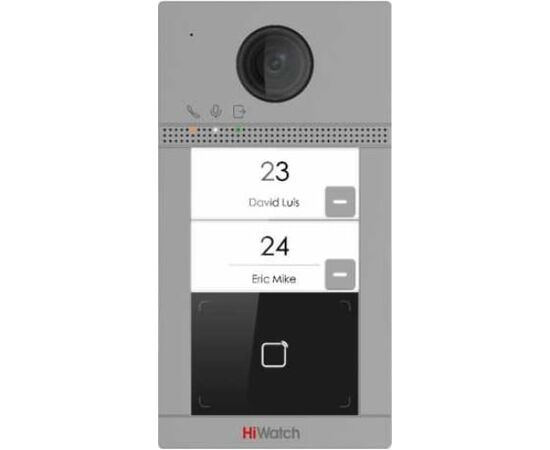  Видеопанель HiWatch VDP-D4212W/Flush цвет панели серебристый 