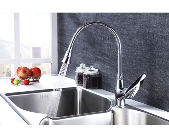  Смеситель для кухни LEMARK Linara (LM0413C) гиб. излив, хром 