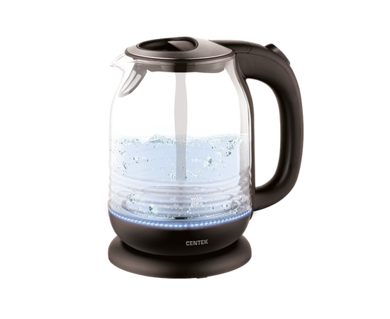  Чайник Centek СТ-0016 <Rome> стекло. 1,7л. 2200Вт, внутренняя LED подсветка. кнопка 
