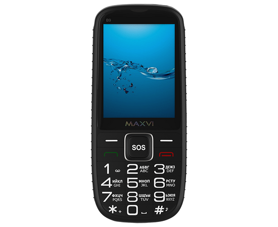  Мобильный телефон Maxvi B9 черный 