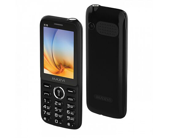  Мобильный телефон Maxvi K18 черный 