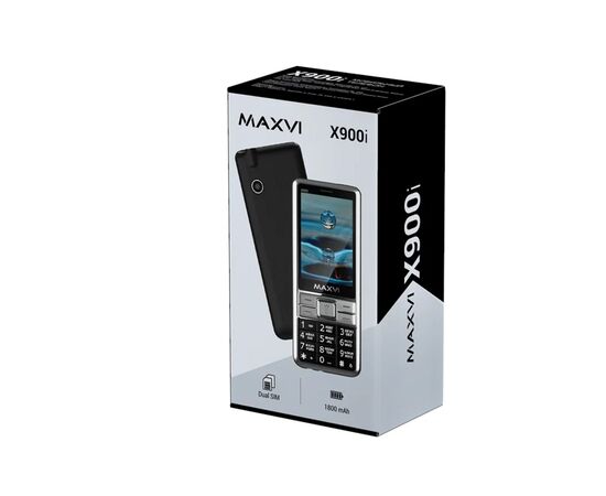  Мобильный телефон Maxvi X900i черный 