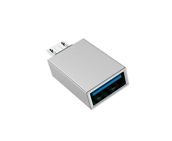  OTG переходник BOROFONE BV2 Micro USB (серебро) 