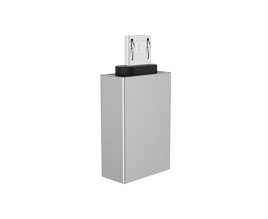  OTG переходник BOROFONE BV2 Micro USB (серебро) 