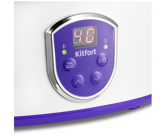  Йогуртница Kitfort КТ-2088-1 белый/фиолетовый 