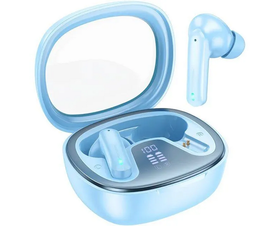  Наушники внутриканальные HOCO EQ6 Shadow, пластик, bluetooth 5.3, микрофон, цвет: синий (1/14/140) 