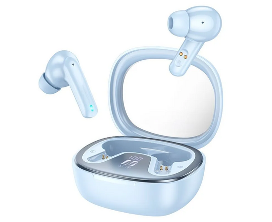  Наушники внутриканальные HOCO EQ6 Shadow, пластик, bluetooth 5.3, микрофон, цвет: синий (1/14/140) 
