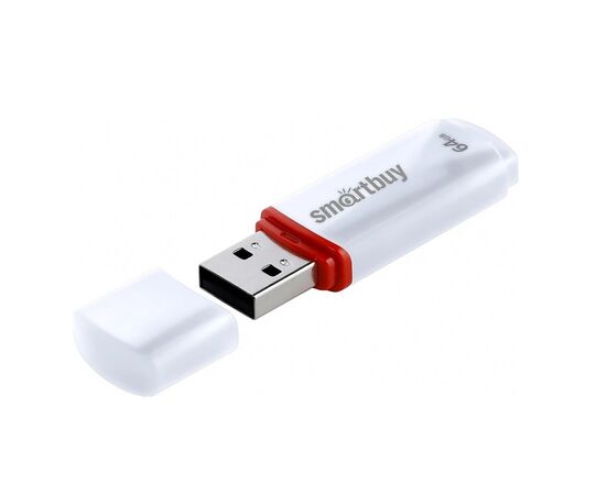  Флэш накопитель USB 64 Гб Smart Buy Crown (white) (95153) 