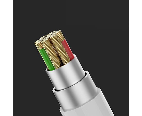  Переходник  MH035, Lightning - Jack 3.5/Dual Lightning, 10 см, белый 