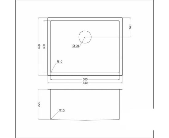 Мойка Emar EMB-123 PVD Nano Dark нерж, вороненая сталь 
