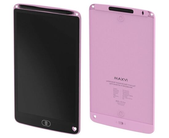  LCD планшет для заметок и рисования Maxvi MGT-02 pink 