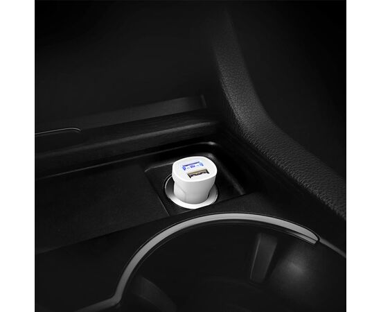  Автомобильное зарядное устройство HOCO Z12 Elite, 2xUSB с Кабелем USB - Lightning, 2.4A, белый 
