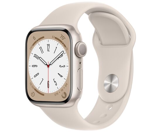  Часы Apple Watch S8 45mm ML Starlight Alumiin Case/Starlight Sport Band MNUQ3LL/A A2771 194253215059 