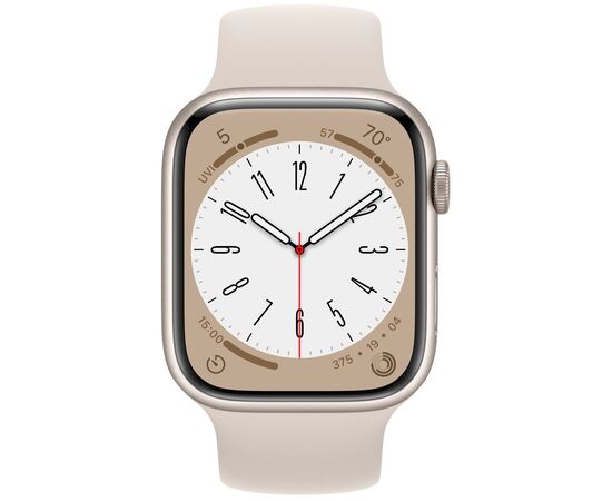  Часы Apple Watch S8 45mm ML Starlight Alumiin Case/Starlight Sport Band MNUQ3LL/A A2771 194253215059 