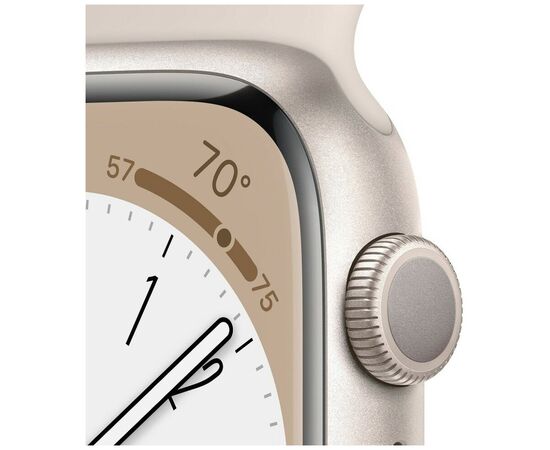  Часы Apple Watch S8 45mm ML Starlight Alumiin Case/Starlight Sport Band MNUQ3LL/A A2771 194253215059 