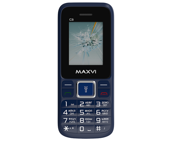  Мобильный телефон Maxvi C3i маренго 