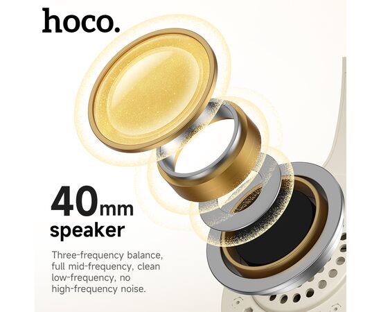  Наушники полноразмерные bluetooth HOCO W46 (голубой-серый) 