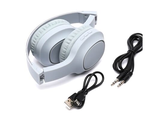  Наушники полноразмерные bluetooth HOCO W46 (голубой-серый) 