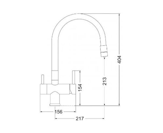  Смеситель для кухни EMAR ЕС-3015 PVD Golden 
