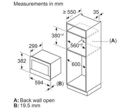  Встраиваемая микроволновая печь Bosch BFL7221B1 черный 