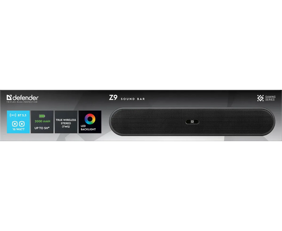  Саундбар DEFENDER Z9 16Вт, BT/LIGHT/FM/USB/TF/AUX 65229 