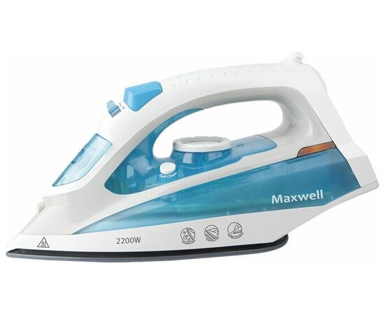  Утюг Maxwell MW-3055B 2200Вт белый/голубой 