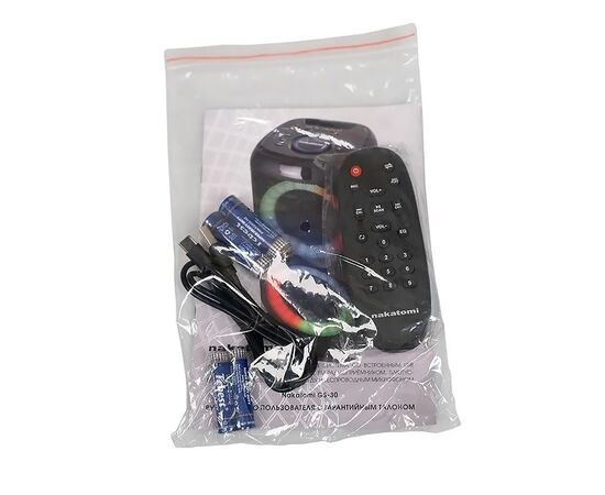  Портативная акустика напольная Nakatomi GS-30, микрофон BT (black) (221055) 
