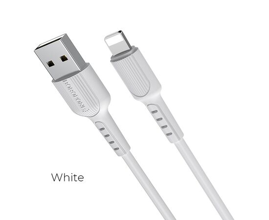  Дата-кабель BOROFONE BX16 Easy Lightning, 1м (белый) 