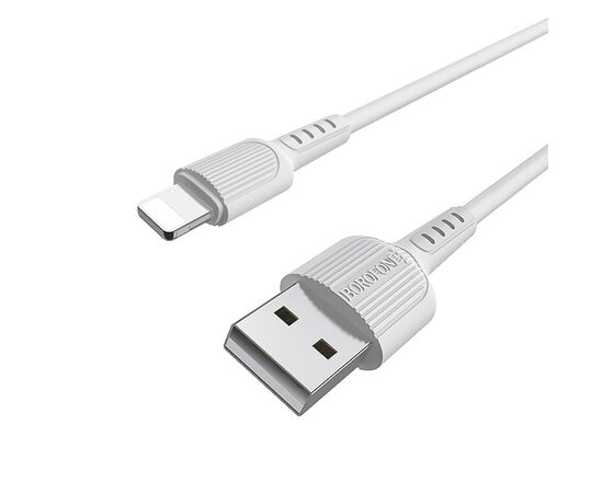  Дата-кабель BOROFONE BX16 Easy Lightning, 1м (белый) 