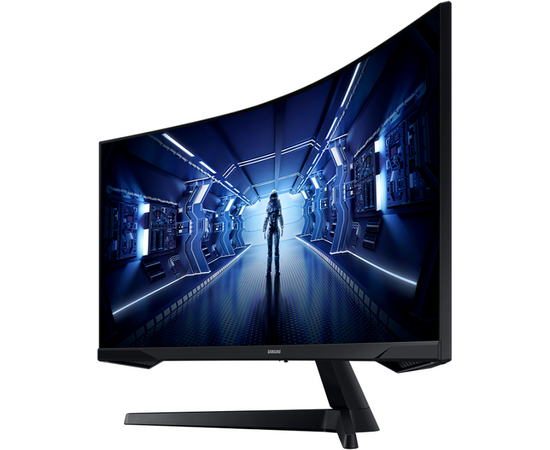  Монитор Samsung Odyssey G5 Curved 34" 1000R, UWQHD 3440x1440, 165Hz, 21:9, VA, 1ms, 250cd, HDMI, DP, C34G55TWWI (LC34G55TWWIXCI) черный 
