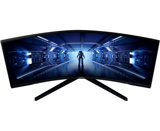  Монитор Samsung Odyssey G5 Curved 34" 1000R, UWQHD 3440x1440, 165Hz, 21:9, VA, 1ms, 250cd, HDMI, DP, C34G55TWWI (LC34G55TWWIXCI) черный 