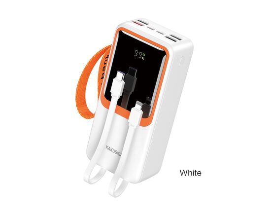  Портативный аккумулятор KAKUSIGA KSC-1089 30000 mah 22.5W+PD20W white 