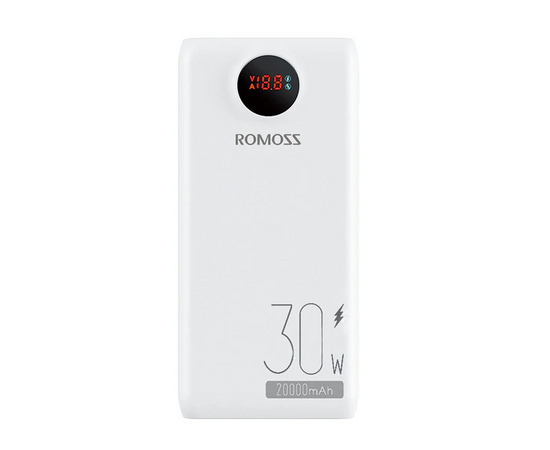  Внешний аккумулятор Romoss SW20S Pro, 20000мAч белый 