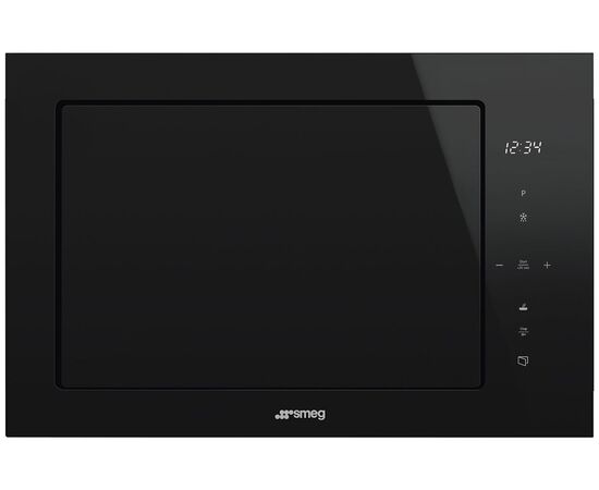  Встраиваемая микроволновая печь SMEG FMI625CN черное стекло 