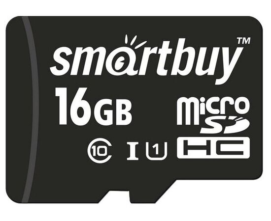  MicroSD  16GB  Smart Buy Сlass 10  + SD адаптер 