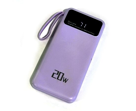  Power bank DeTech DT-PB220 фиолетовый цвет 