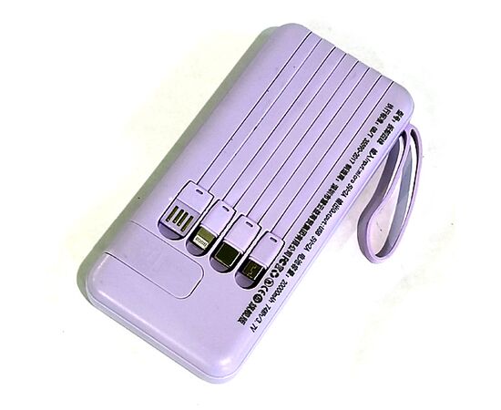  Power bank DeTech DT-PB220 фиолетовый цвет 