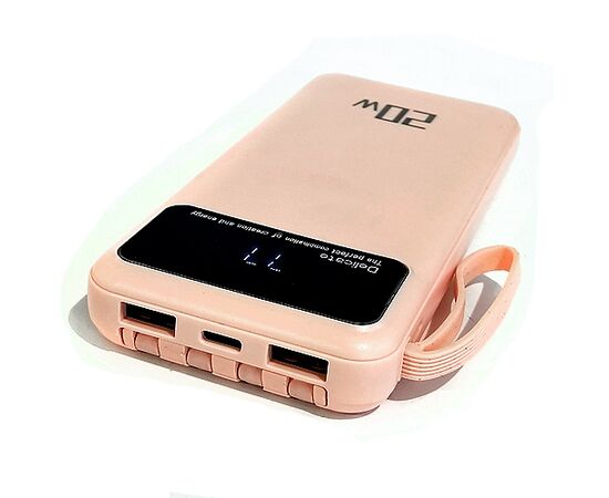  Power bank DeTech DT-PB220 персиковый цвет 