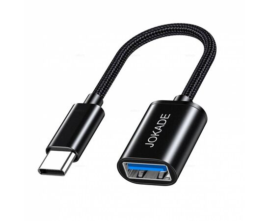  OTG переходник TYPE-C на USB 3.0 18W JOKADE JC026 black 